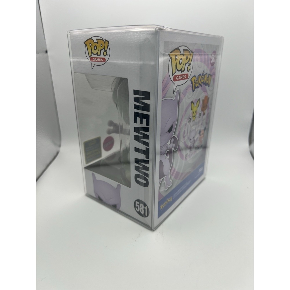 Funko POP! Pokemon: Mewtwo #581 Flocked 2020 Summer Convention Exclusive New - Picture 7 of 10